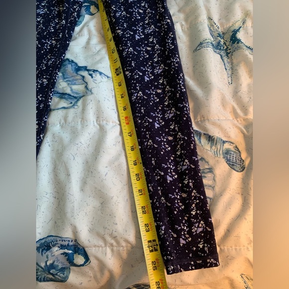 BuffBunny Collection Navy Terrazzo leggings and Sports Bra Set size Extra Small - Picture 7 of 11